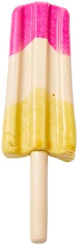 SPOT Pup Ice- Ready to Freeze at Home Dog Treats-Edible Chews for Medium Breed Dogs & Puppies with Real Chicken to Keep Your Pup Cool Year Round, Rocket Lollies Strawberry and Banana Flavor, 2pcs
