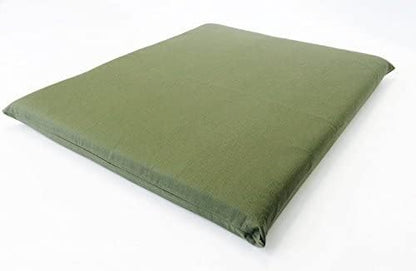 Luxurious Comfort Solid Pad Memory Foam Pet Dog Bed with Inner Waterproof Case and External Cover for Small and Medium Dogs + Free 2nd Cover (Complete Bed - 34"x27"x3", Canvas - Green)