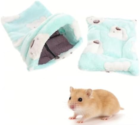 Hemobllo Guinea Pig Bed House Warm Pet Sleeping Bag Fleece Hamster House for Rats Hedgehogs Chinchillas Rabbits Small Pet Cage .84 X 12.59 X 6.29 in 1 Pack