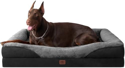 EHEYCIGA Orthopedic XL Dog Bed for Large Dog, Memory Foam Dog Couch