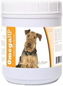 Healthy Breeds Airedale Terrier Omega HP Fatty Acid Skin and Coat Support Soft Chews 90 Count
