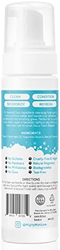 Mighty Mutt Hypoallergenic Waterless Dog Shampoo, Fresh Breeze, 8 fl oz