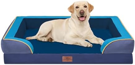 Comfort Expression Orthopedic Dog Bed for Extra Large Dogs with Bolster