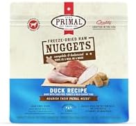 Primal Freeze Dried Raw Dog Food Nuggets, Duck, 5.5 oz