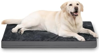XXXL Dog Bed Waterproof, Washable Large Crate Pad 54" with Removable Cover