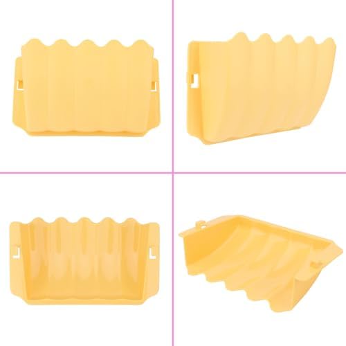 Hypeety Rabbit Hay Feeder Automatic Hay Rack for Guinea Pigs, Yellow