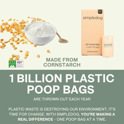 The #1 Poop Bag for the Environment. Period! Biodegradable Dog Poop Bags – 540 Count (36 Rolls) Extra Thick 100% Leak Proof | TUV OK Compost & BPI Certified | Mixed Black & Cream
