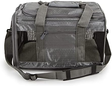 Sherpa To Go Travel Pet Carrier, Airline Approved & Guaranteed On Board - Gray, Medium