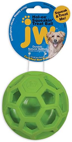 JW Pet Treat N Squeak Toy for Pets, Assorted Colors