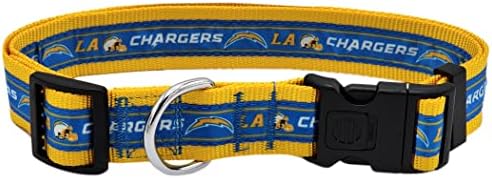 Pets First NFL Los Angeles Chargers Licensed PET COLLAR, Small - Heavy-Duty, Strong, and Durable Dog Collar. Available in 31 Football Teams and 4 Sizes