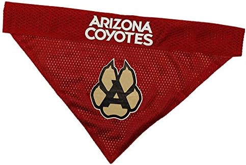 NHL Arizona Coyotes Bandana for Dogs & Cats, Small/Medium. - Cute & Stylish Bandana! The Perfect Hockey Fan Scarf Bandana, Great for Birthdays or Any Party!