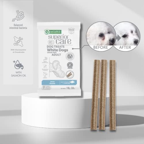 Nature's Protection Superior Care Dog Joint Sticks, White Fish 7X 3.8 oz