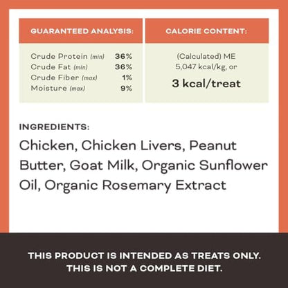Primal My Butter Half, Dog Treats, Chicken & Peanut Butter, 2 oz