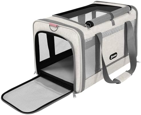 GAPZER Cat Carrier American Airline Approved 18x11x11,Top Opening Pet Cage