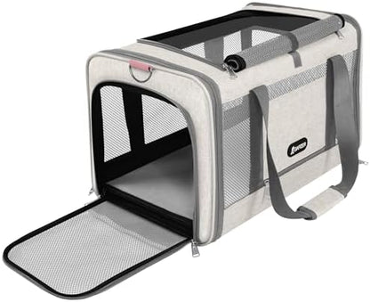 GAPZER Cat Carrier American Airline Approved 18x11x11,Top Opening Pet Cage