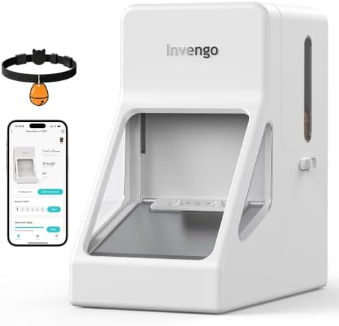 Invengo RFID Automatic Cat Feeder, Microchip & RFID Tag Compatible