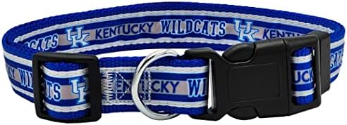 Pets First Collegiate PET Collar OLD VERSION Kentucky Wildcats Dog Collar, Size Large. Best Sports Team Collar for Dogs & Cats. A Shiny & Colorful Dog & Cat Collar Licensed by The NCAA