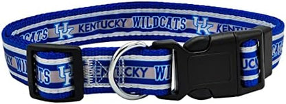 Pets First Collegiate PET Collar OLD VERSION Kentucky Wildcats Dog Collar, Size Large. Best Sports Team Collar for Dogs & Cats. A Shiny & Colorful Dog & Cat Collar Licensed by The NCAA