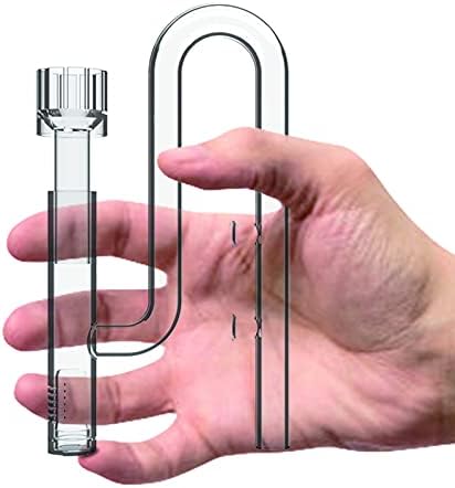 FZONE Aquairum Mini Glass Skimmer Lily Pipe for Mini and Nano Tank