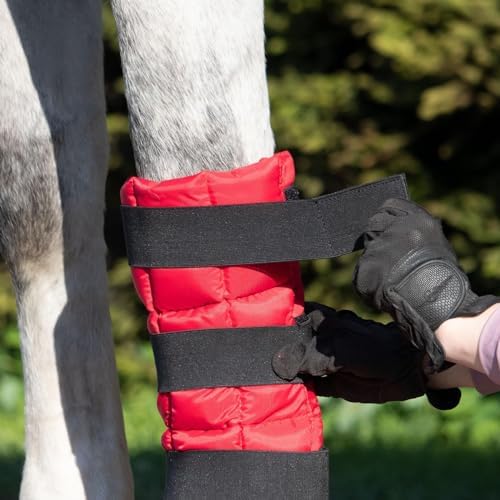 Harrison Howard Ice Boot for Horse Cool Gel Pack Leg Wrap for Treating Full Leg, Knee, Hock Injuries Reusable Ice Cooling Therapy