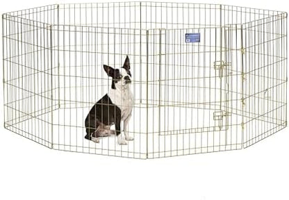 MidWest 30-Inch Exercise Pen, Single Door, 16 Sq Ft Play Area