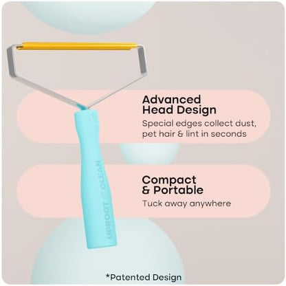 Uproot Clean Pro Pet Hair Removal Tool: Multi-Fabric Edge,Carpet Rake,2pk