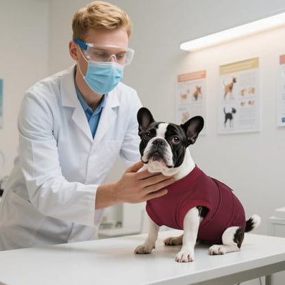 Kuoser Recovery Suit for Dogs Cats, Soft Dog Surgery Suit Female Male Spay