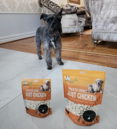 Freeze Dried Super Booster 5.1 oz (~145g) Chicken Bites, Raw-Inspired Treat Meal Topper for Both Dogs & Cats, Single-Ingredient Just Chicken Irresistible for Picky Eaters