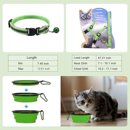 Cat Carrier Soft-Sided & Folding Travel Litter Box, Green