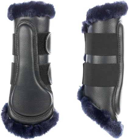 Equinavia Vali Fleece Horse Boots Set, Protective Tendon Boots for Horses