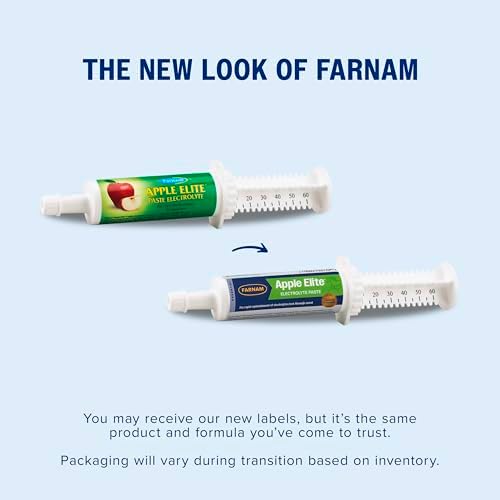 Farnam Apple Elite Electrolyte Paste Supplement for Horses, 60 cc Syringe