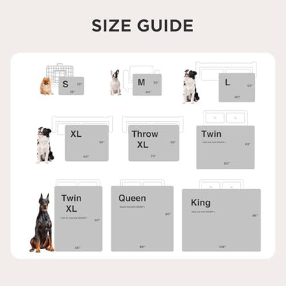 Bedsure Waterproof Dog Blankets for Large Dogs Sherpa Fleece Throw, 50X60