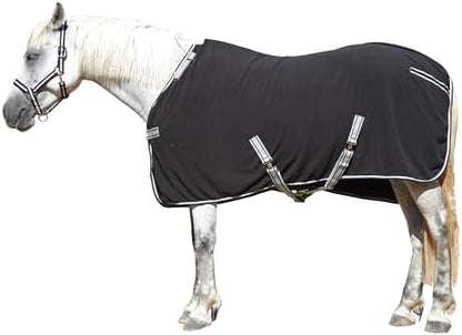 Horse Fleece Cooler Blanket, Moisture Wicking Post-Workout Drying