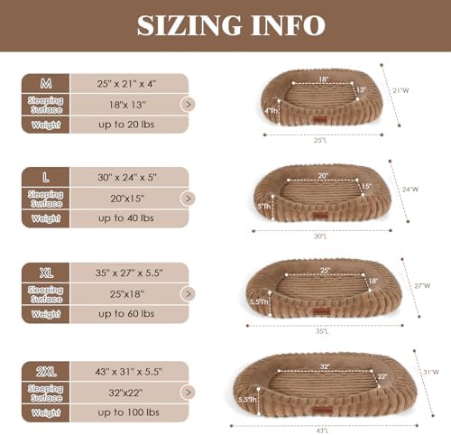 Orthopedic Dog Bed, Hip & Joint Support Dog Crate Pad for Puppy