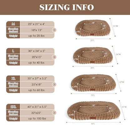 Orthopedic Dog Bed, Hip & Joint Support Dog Crate Pad for Puppy