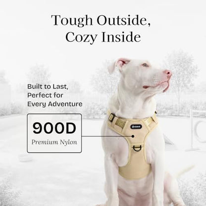 Fei & Eve Tactical Dog Harness, No Pull Dog Vest with Magnetic Buckle