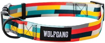 Wolfgang Wide Venture Dog Collar Mixtape Print Medium