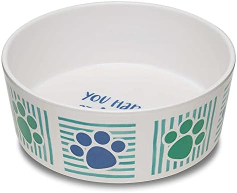 Loving Pets Dolce Moderno Dog Bowl – Modern Melamine Dog Food Bowl & Dog Water Bowl – Durable, Non-Slip Pet Dish for Small & Medium Dogs – Dishwasher Safe Dog Bowl (Small, 16 oz)
