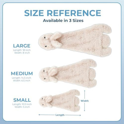 Best Pet Supplies 2-in-1 Stuffless Squeaky Dog Toy - 4 Figures, Large