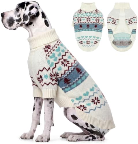 Great Dane Sweater, 4XL Dog Sweater for Extra Large Dogs Winter Walk, XXXXL