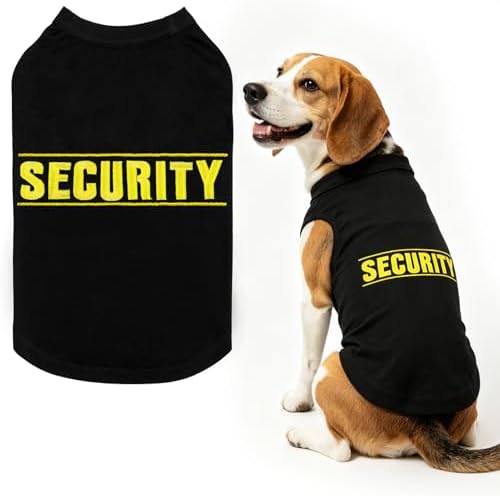 BINGPET Dog Security Shirt, Soft Cotton Puppy T-Shirt, Halloween Costumes