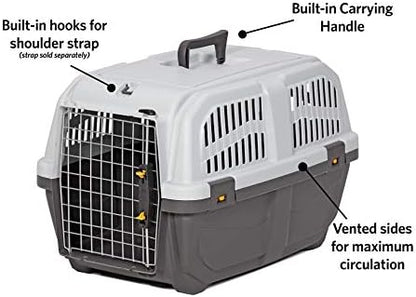 Skudo by MidWest 24-Inch Travel Carrier, Gray, Fits Pets up to 25 lbs