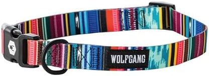Wolfgang Wide Venture Dog Collar Quetzal Print Large