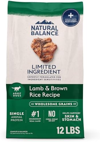Natural Balance Limited Ingredient, Lamb & Brown Rice, 12 lb