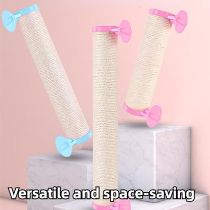 Rabbit Scratching Posts Cage - Rabbit Scratching Pole Designed for Cage Bunny Scratcher Sisal (Pink)