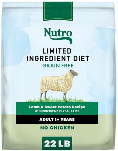 Nutro Limited Ingredient Diet Dry Dog Food, Lamb & Sweet Potato, 22 lb