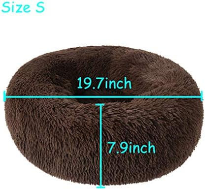Cat Bed for Indoor Cats,Mini Plush Self Warming Kitten Bed, 20 Inch