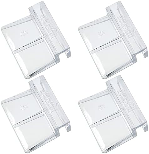 MEETOOT 4pcs Acrylic Fish Tank Bracket - 5mm Aquarium Support Tools, Clear Glass Cover Clip Holder