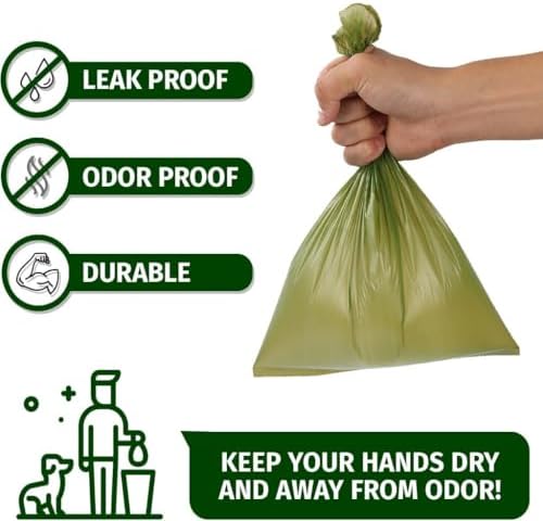 Dog Poop Bags Rolls (150 Bags) for Waste Refuse Cleanup, Doggy Roll Replacements for Outdoor Puppy Walking and Travel, Leak Proof and Tear Resistant, Extra Thick Plastic (Scented)