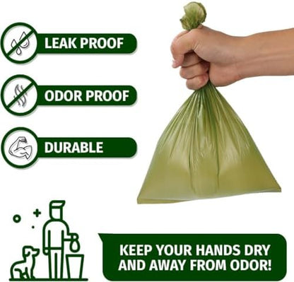 Dog Poop Bags Rolls (150 Bags) for Waste Refuse Cleanup, Doggy Roll Replacements for Outdoor Puppy Walking and Travel, Leak Proof and Tear Resistant, Extra Thick Plastic (Scented)